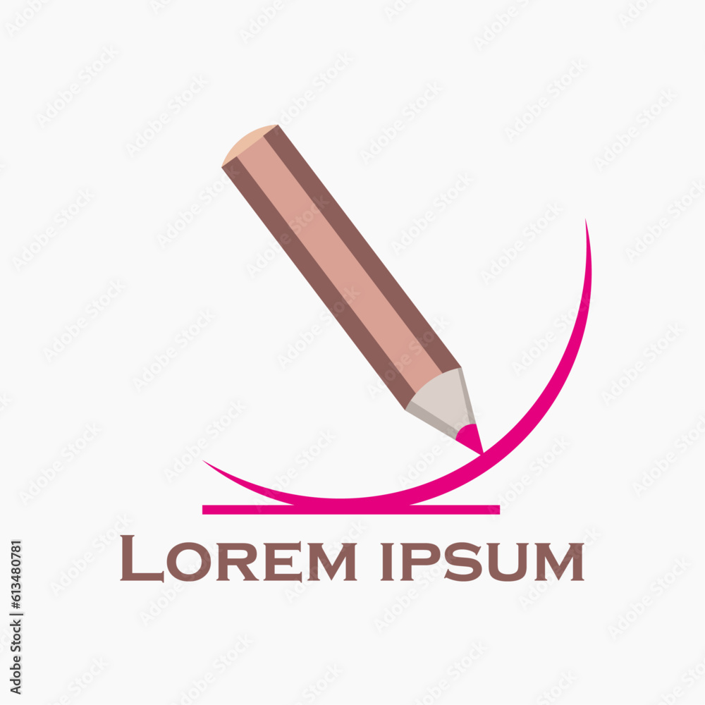 Creativity logo with a pencil Creativity logo with a pencil