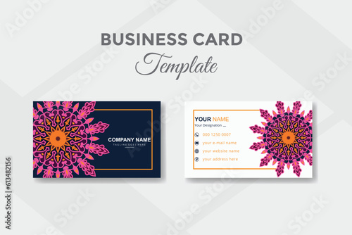 Luxury mandala unique business card design template
