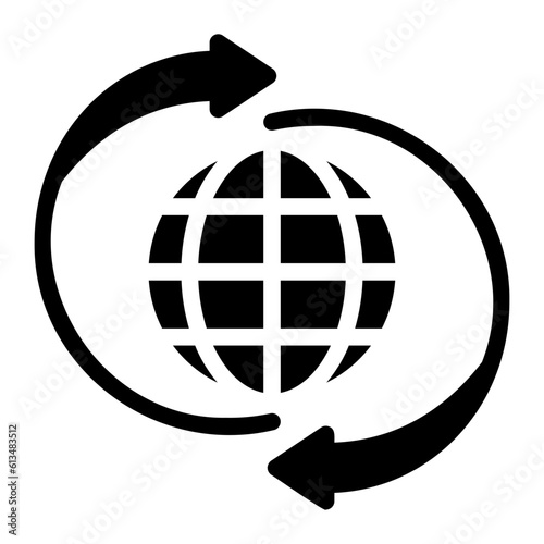 Global glyph icon