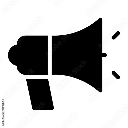 megaphone glyph icon