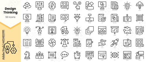 Tela Set of design thinking Icons