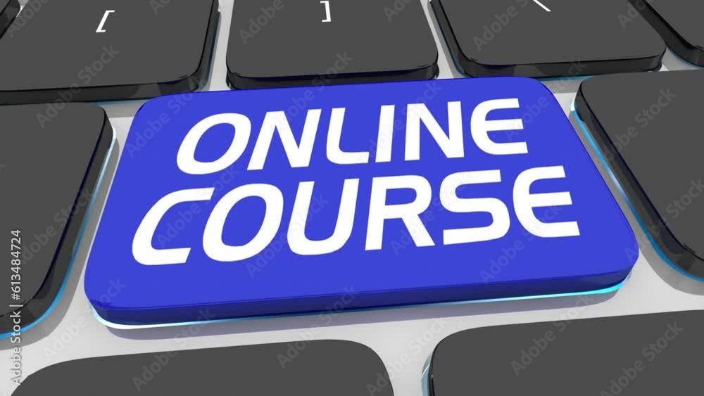 Online Course Computer Keyboard Key Virtual Remote Learning Class Lesson 3d Animation Online Course Computer Keyboard Key Virtual Remote Learning Class Lesson 3d Animation