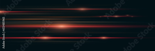 Beautiful flash of light and spark. Special effect, speed line. Magic moving fast laser beams, horizontal light beams.