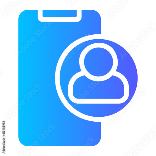 contacts gradient icon