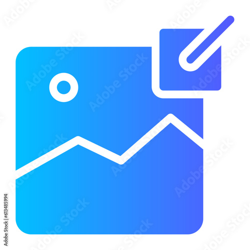 image editing gradient icon