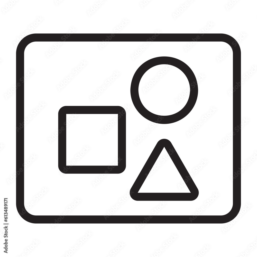 shapes line icon shapes line icon