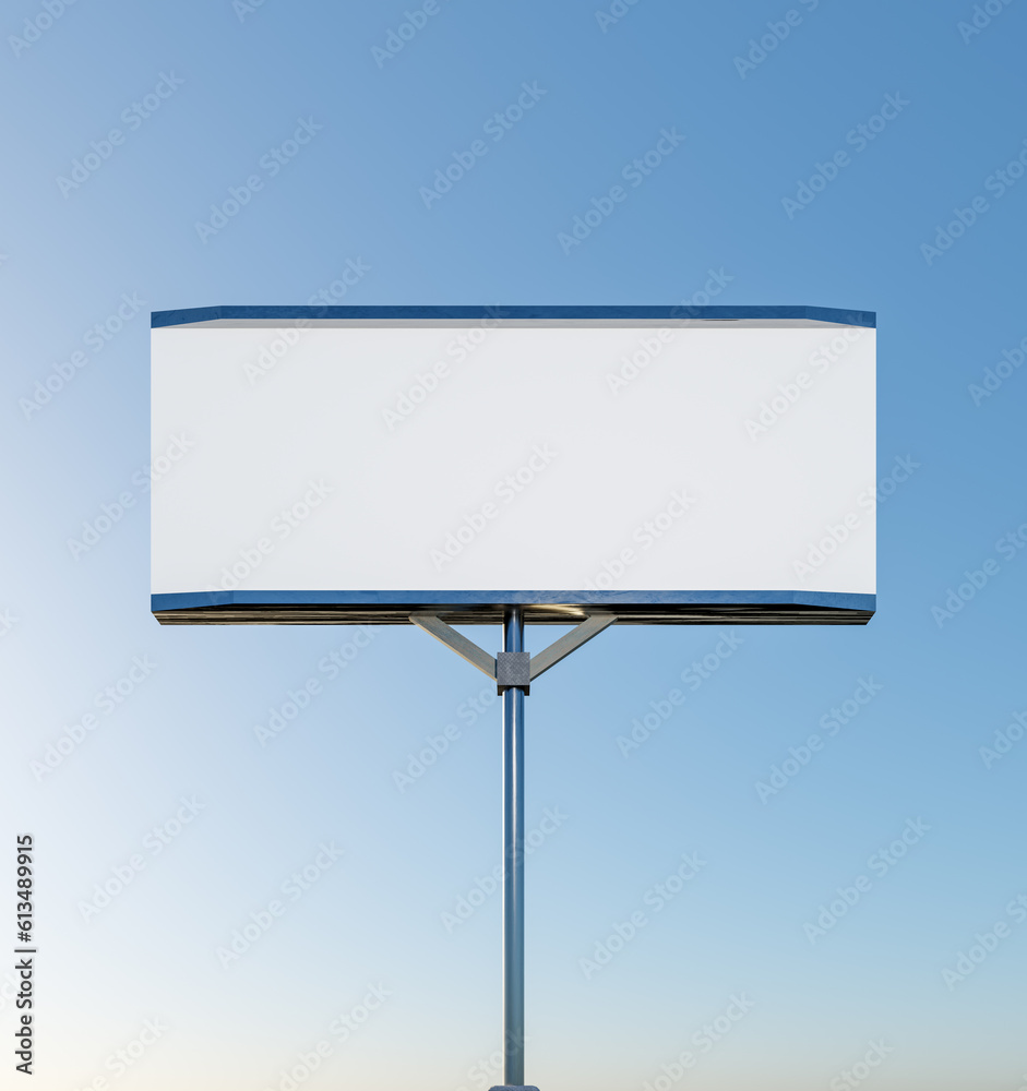 White billboard for advertising White billboard for advertising