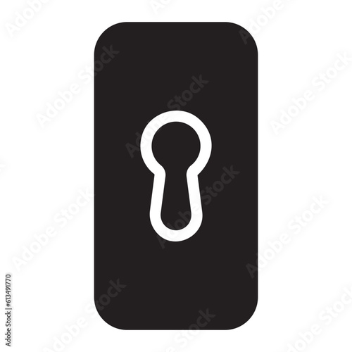keyhole glyph icon