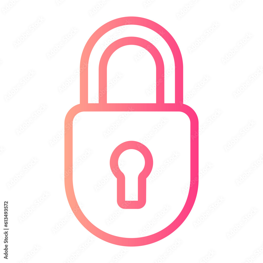 padlock gradient icon padlock gradient icon