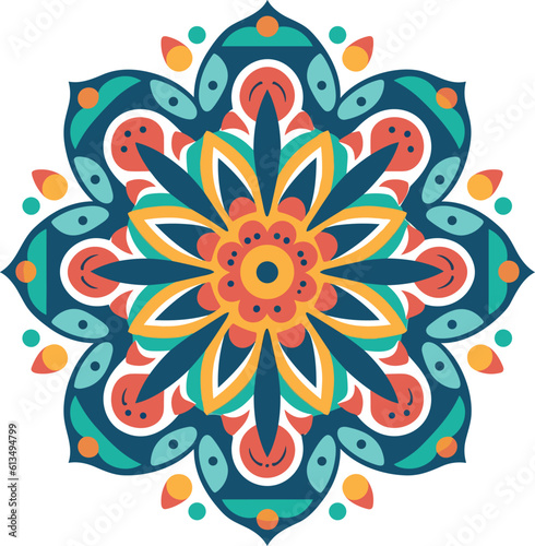mandala flat design vector illustration
