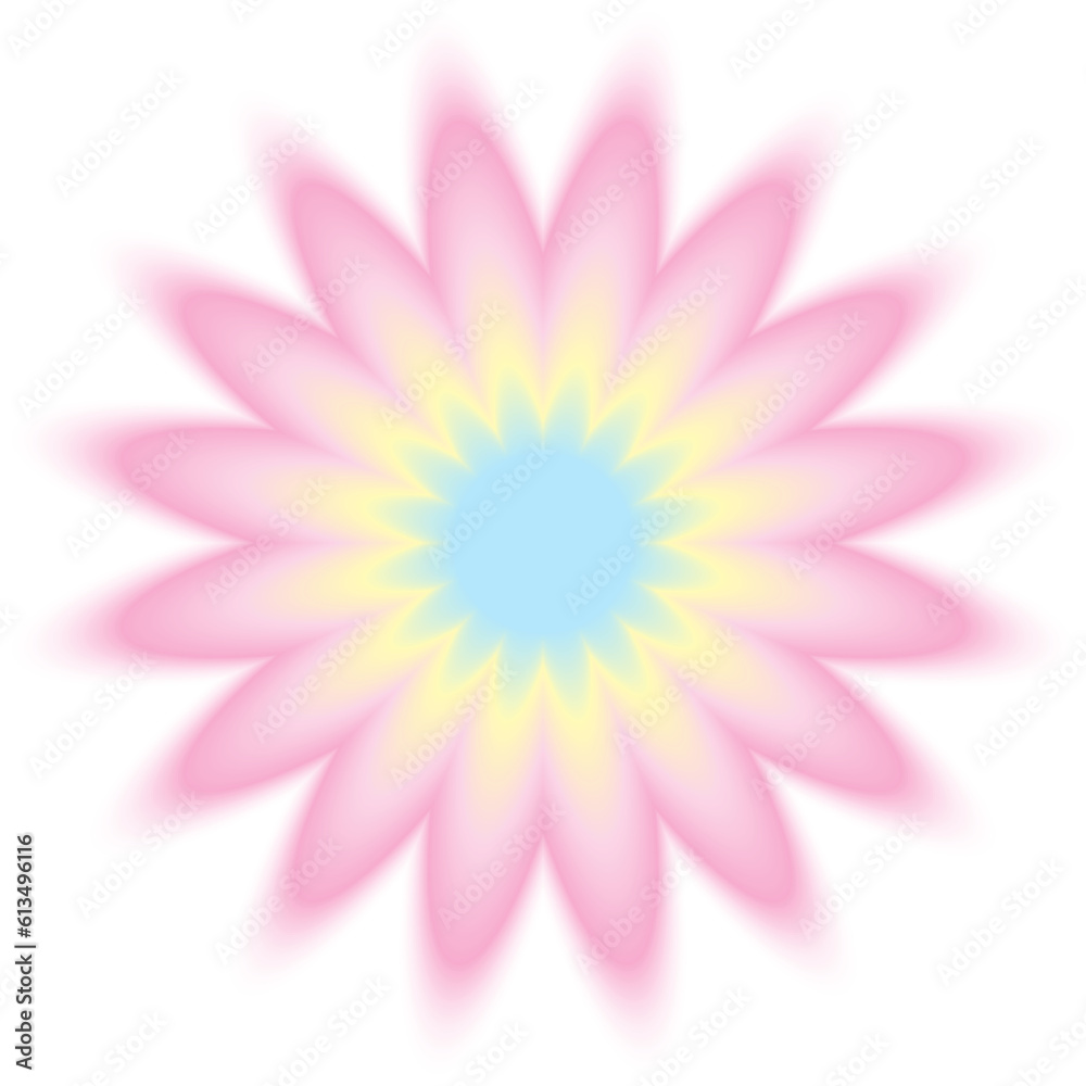 abstract blur gradient flower shape in pastel color, y2k style element for social post, banner, poster, png isolated on transparent background. abstract blur gradient flower shape in pastel color, y2k style element for social post, banner, poster, png isolated on transparent background.