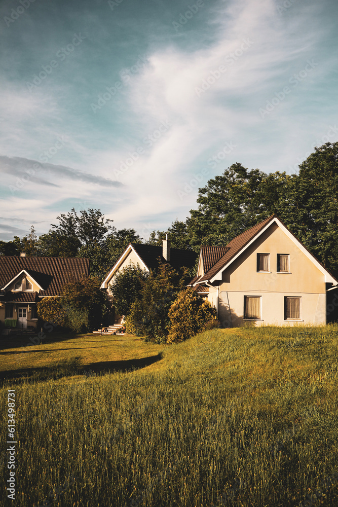 Obraz premium house on the hill