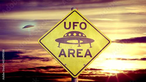 UFO Schild 