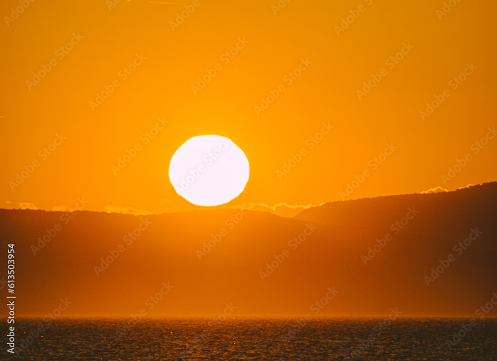 Sonnenuntergang an der kroatischen Küste
