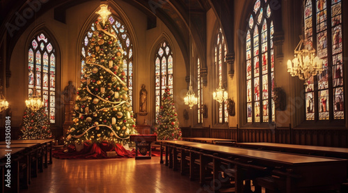 interior of church generativa IA