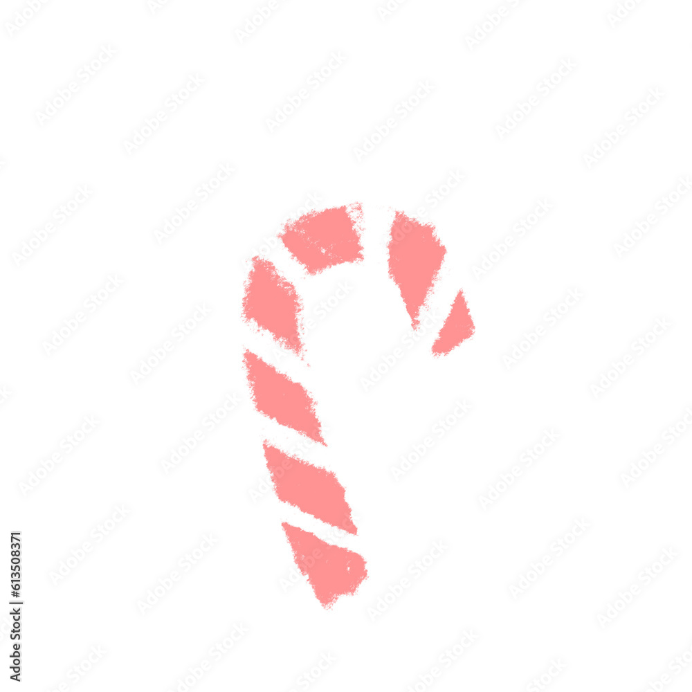 Fototapeta premium candy cane font