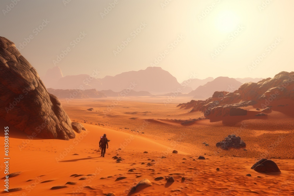 adventure in desert mars alien planet