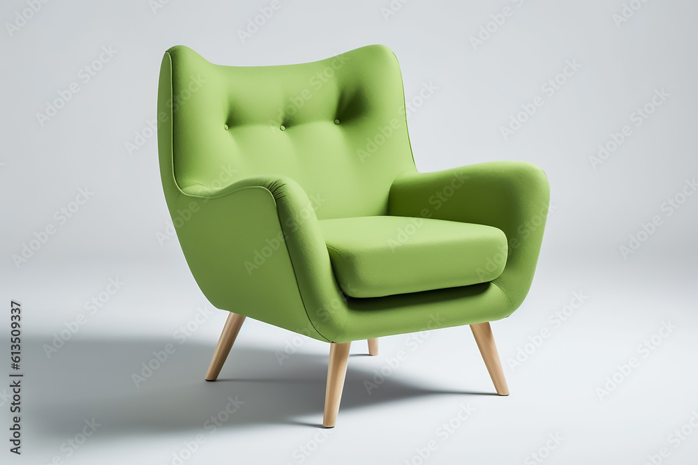 Studio shot of a modern chair with beautiful interior Studio shot of a modern chair with beautiful interior