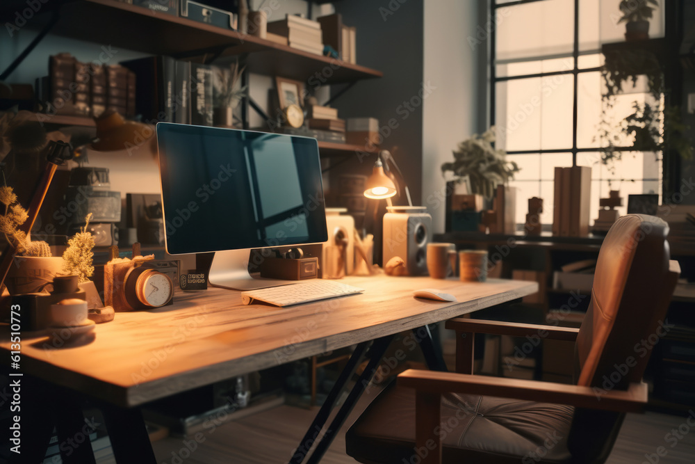 Minimalist and clutter-free workspace with clean lines, natural materials, and a calm color palette, inspiring focus and productivity. Generative AI Minimalist and clutter-free workspace with clean lines, natural materials, and a calm color palette, inspiring focus and productivity. Generative AI