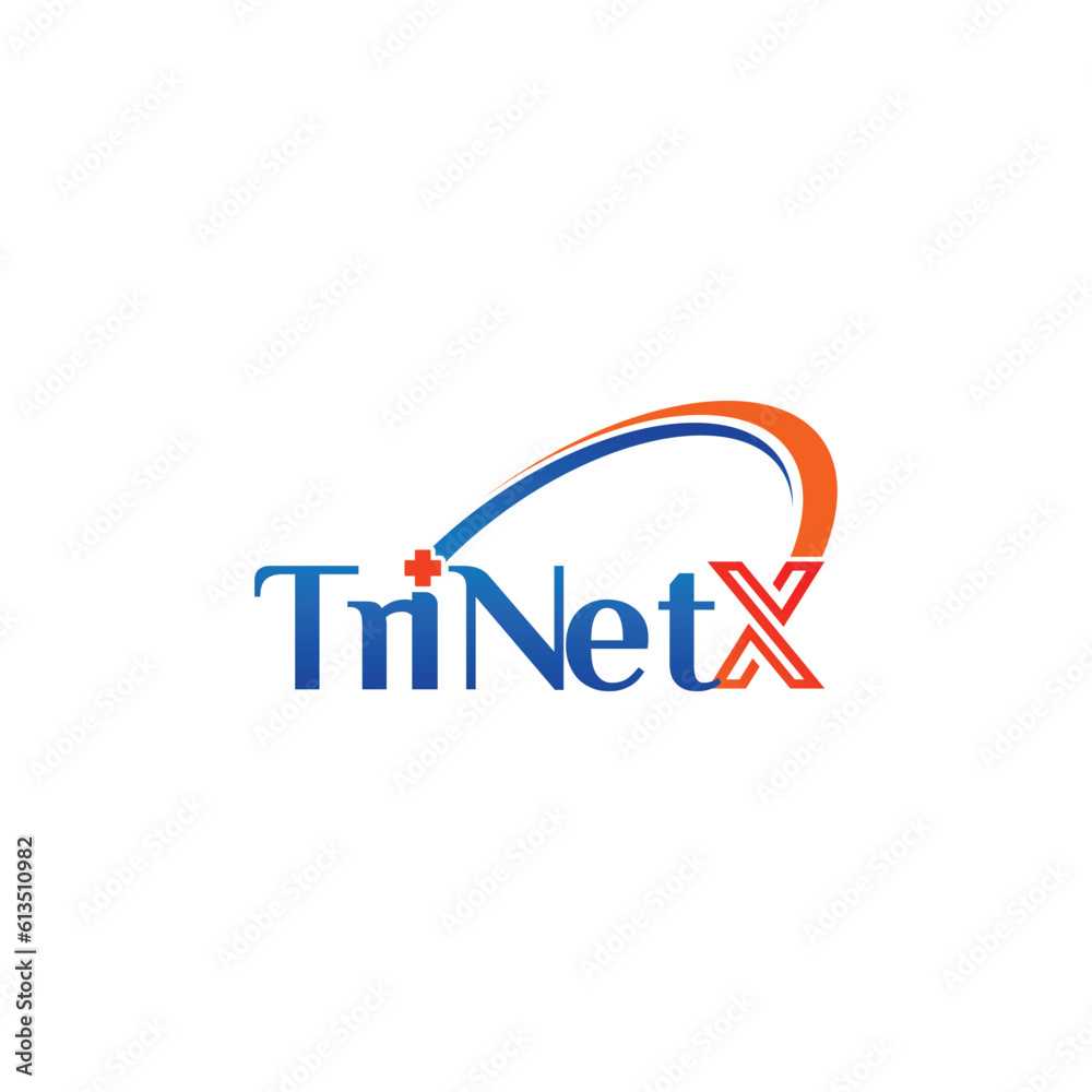 health logo design letterer initial X vector illustration