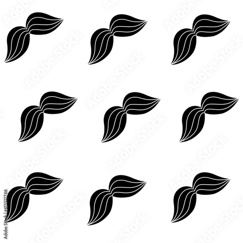 barber shop mustache vintage gentleman seamless pattern