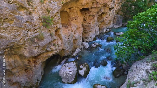 Path of the Cerrada del río Castril. Town and municipality of Castril. Huéscar region. Geopark of Granada, Geopark of Gorafe. Grenada Province. Andalusia. Spain. Europe
