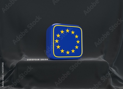 European Union, Flag of the European Union on Stage