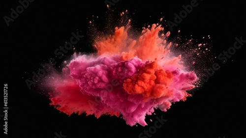 Beautiful abstract art with colorful splash 3d for banners, flyers, posters, design