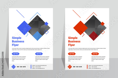 Business company generic A4 flyer template