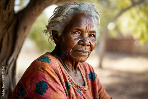 Senior woman in the outback.