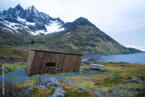 View from Knuten peak, Mefjordvaer, Senjahopen, Norway. Senja  photo