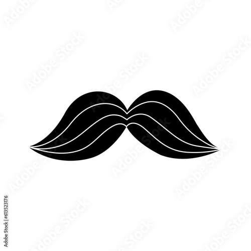 Mustache icon. Simple illustration of mustache vector icon for web