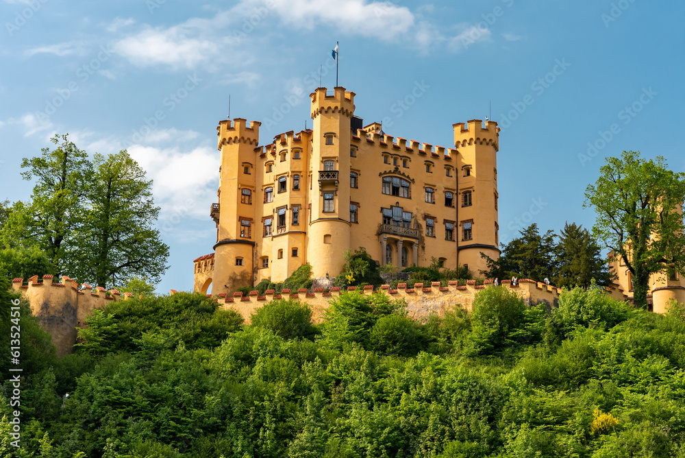 Hohenschwangau castle in German Bavaria