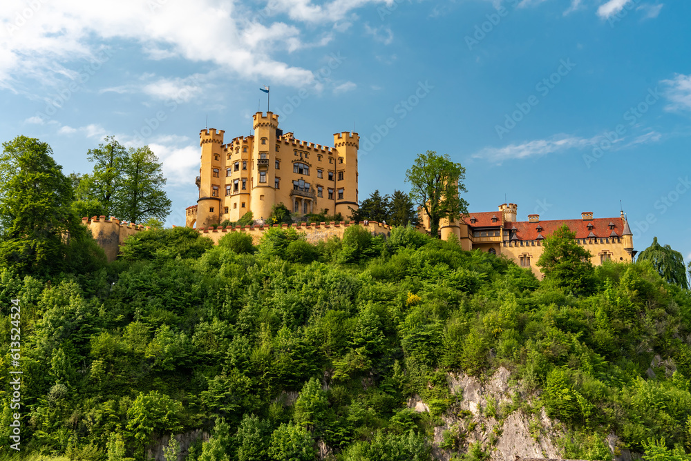 Hohenschwangau castle in German Bavaria