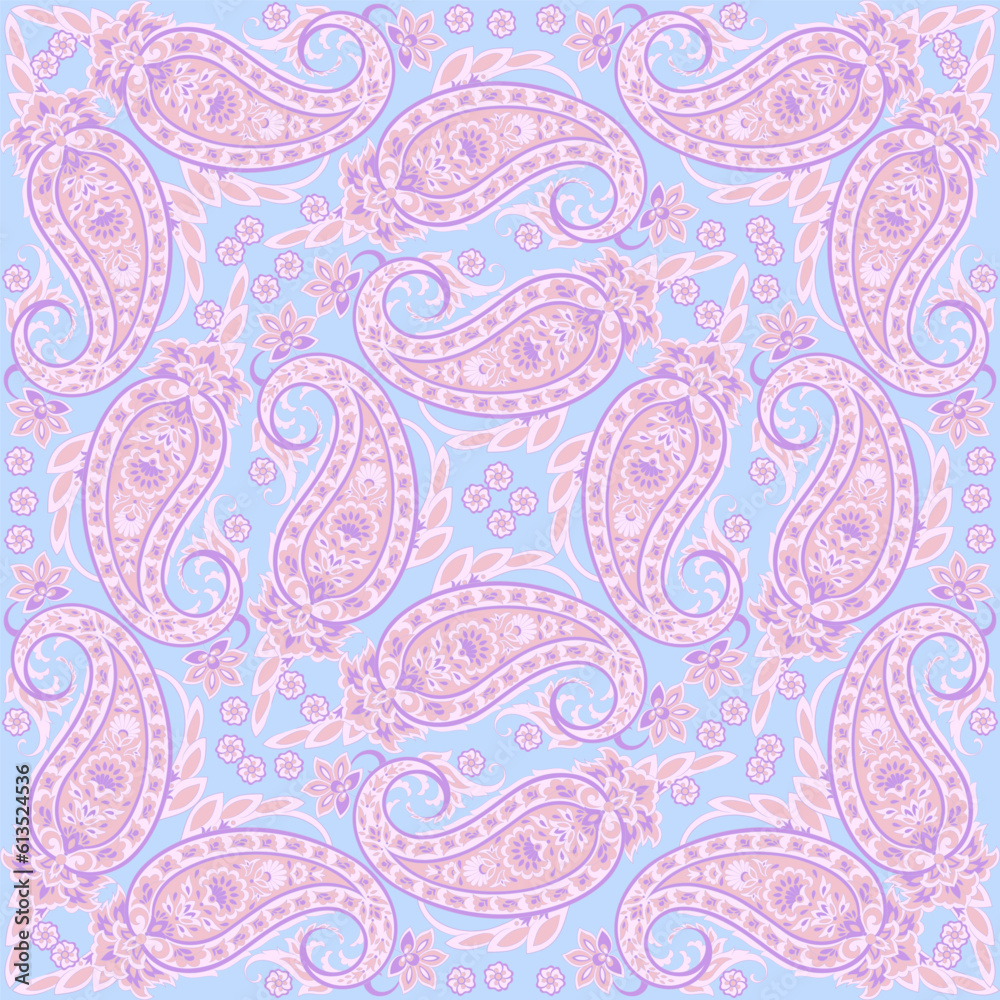 Paisley Floral Oriental Ethnic Pattern Vector Seamless Ornamental Indian  Fabric Patterns Stock Illustration - Download Image Now - iStock