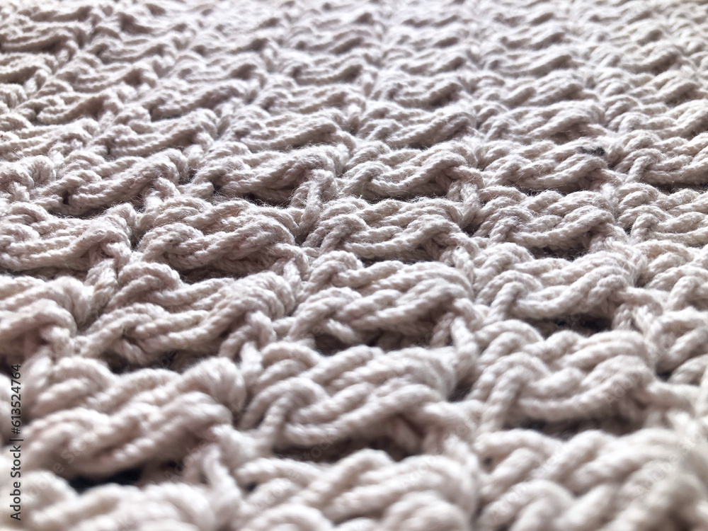 White knit wool texture background. White knit wool texture background.