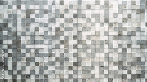 Vintage Matte Grey Ceramic Decorative Tile Effect - Perfect for Any Room Background or Wide Banner. Generative AI