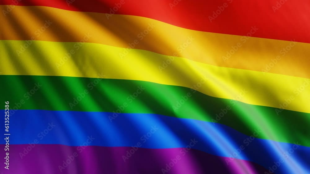 Rainbow LGBT pride flag. Lesbian lgbtq flag video waving in wind. Seamlessly looping 3D animation. Realistic Gay Flag background. International Day Against Homophobia. Background with rainbow colors Rainbow LGBT pride flag. Lesbian lgbtq flag video waving in wind. Seamlessly looping 3D animation. Realistic Gay Flag background. International Day Against Homophobia. Background with rainbow colors