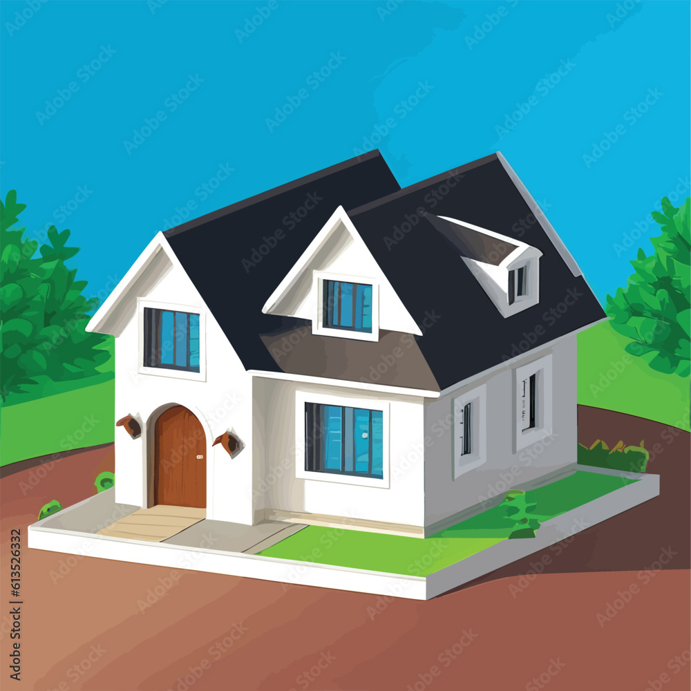 Vector illustration of house. Home concept Vector illustration of house. Home concept