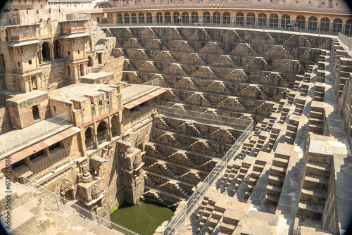 Chand Baori stepwell situated in the village of Abhaneri near Jaipur India photo