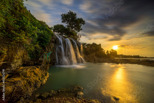 waterfall in autumn