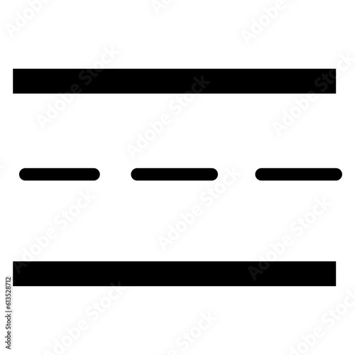 Road Icon: A graphical representation of a road or highway