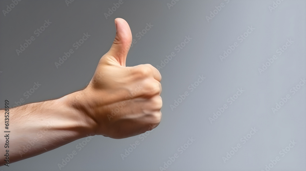 hand showing thumb up, Generative AI, hand showing thumb up, Generative AI,