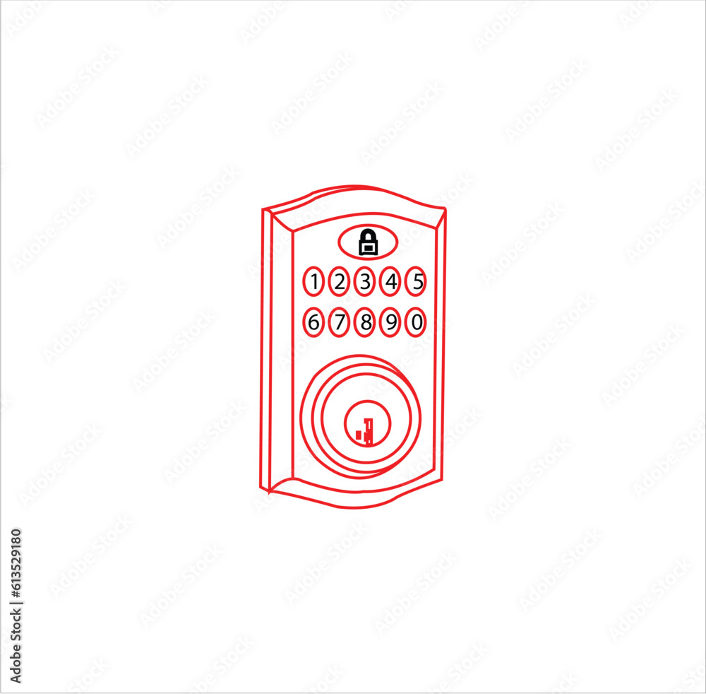2023 new locked and unlocked lock on white background. Set of Silhouette of locke2d and unlocked padlock. Flat design for eps 10