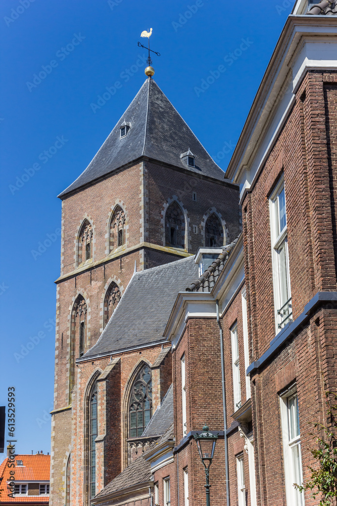 Tower of the Buitenkerk church in Kampen, Netherlands