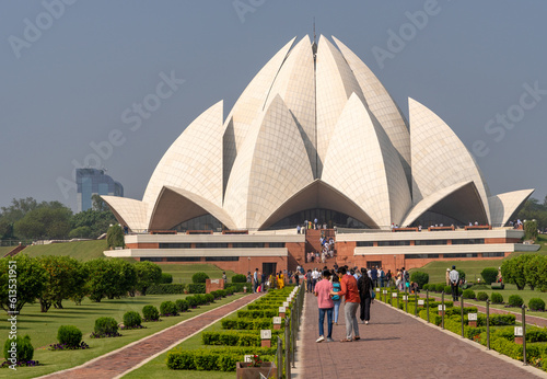 India april 01.2023 The Lotus Temple, located in New Delhi, photo