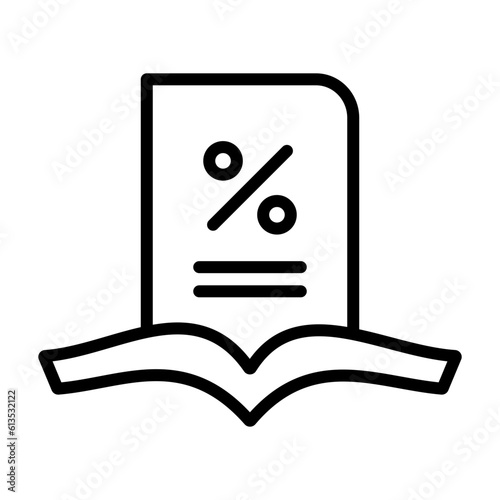 Audit outline icon for wealth management logo