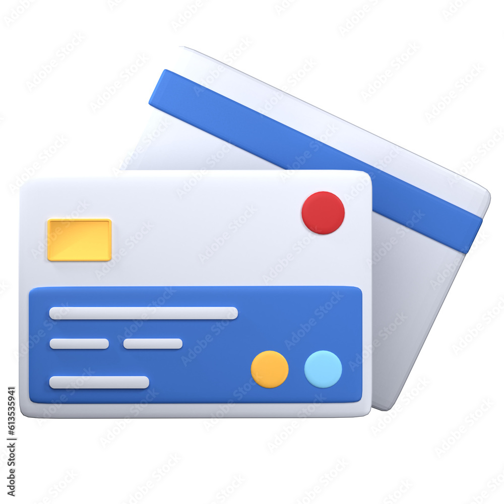 3d icon credit debit card , 3d financial render illustration 3d icon credit debit card , 3d financial render illustration