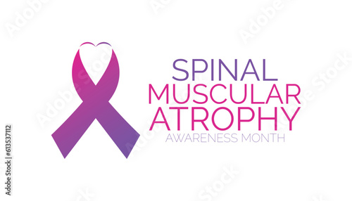 Vector graphic of Spinal Muscular Atrophy Awareness month.banner design template Vector illustration background design.