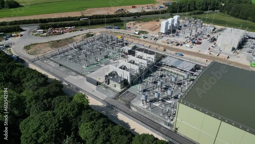 Dogger Bank Wind Farm electricity converter station, Beverley. East Yorkshire